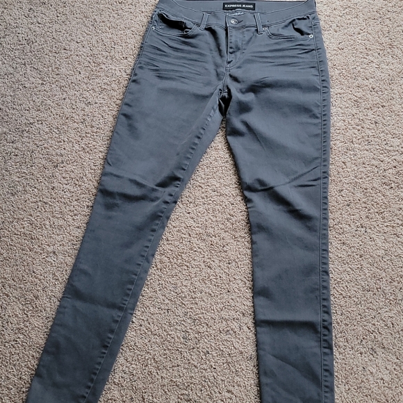 EXPRESS legging jeans size 8L. Gray
